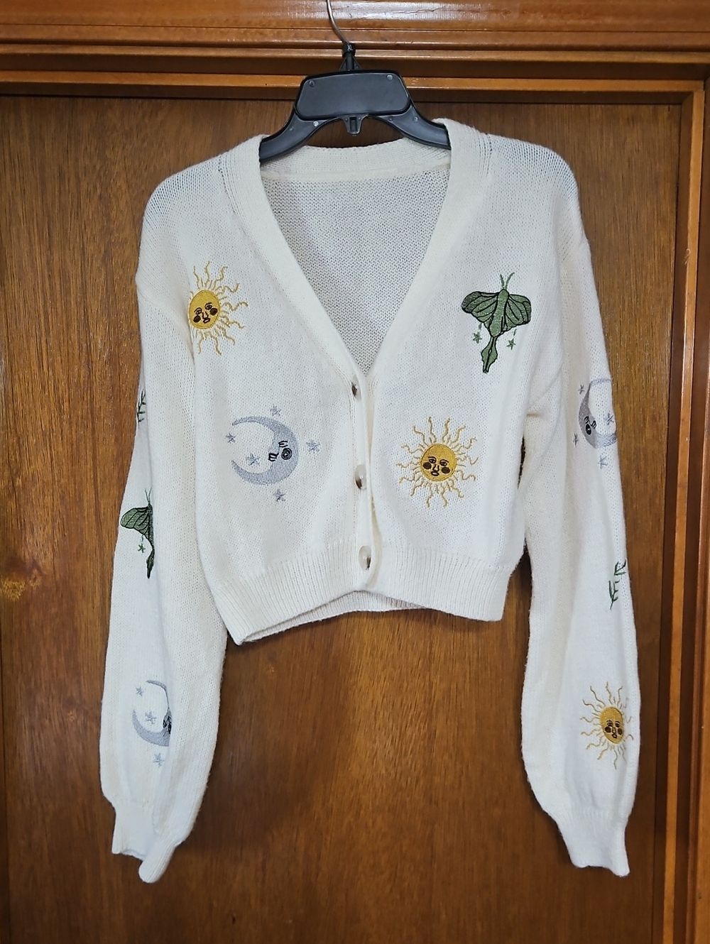Cropped Cottagecore Cardigan Sweater